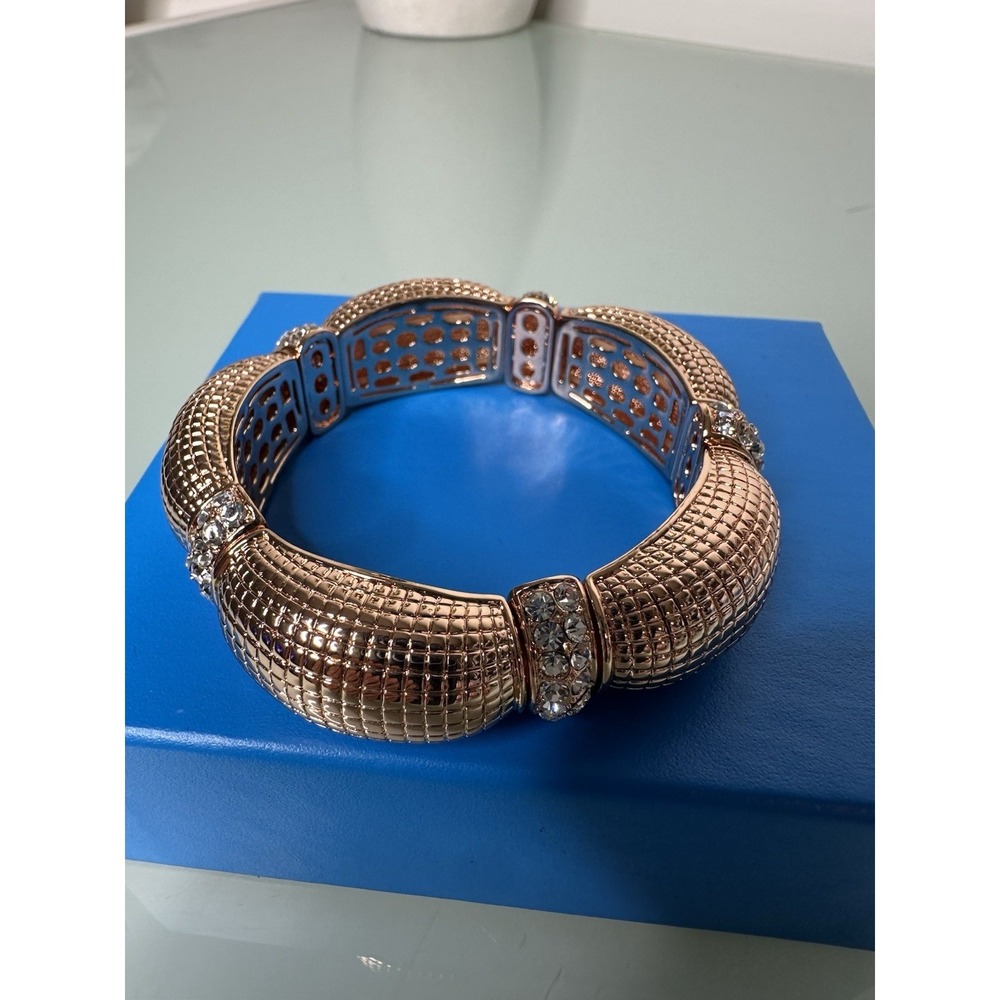 Joan Boyce Bracelet Rose gold with Crystal. New - Picture 4 of 10